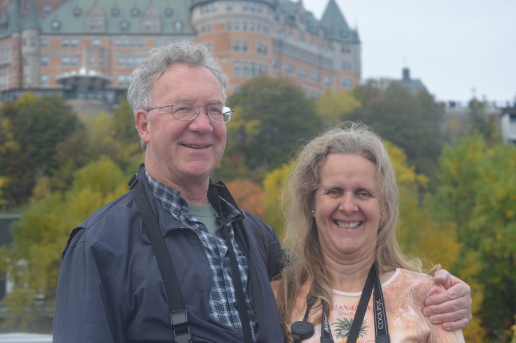 Have Copaxone, will travel
In front of the Frontenac hotel in Quebec City