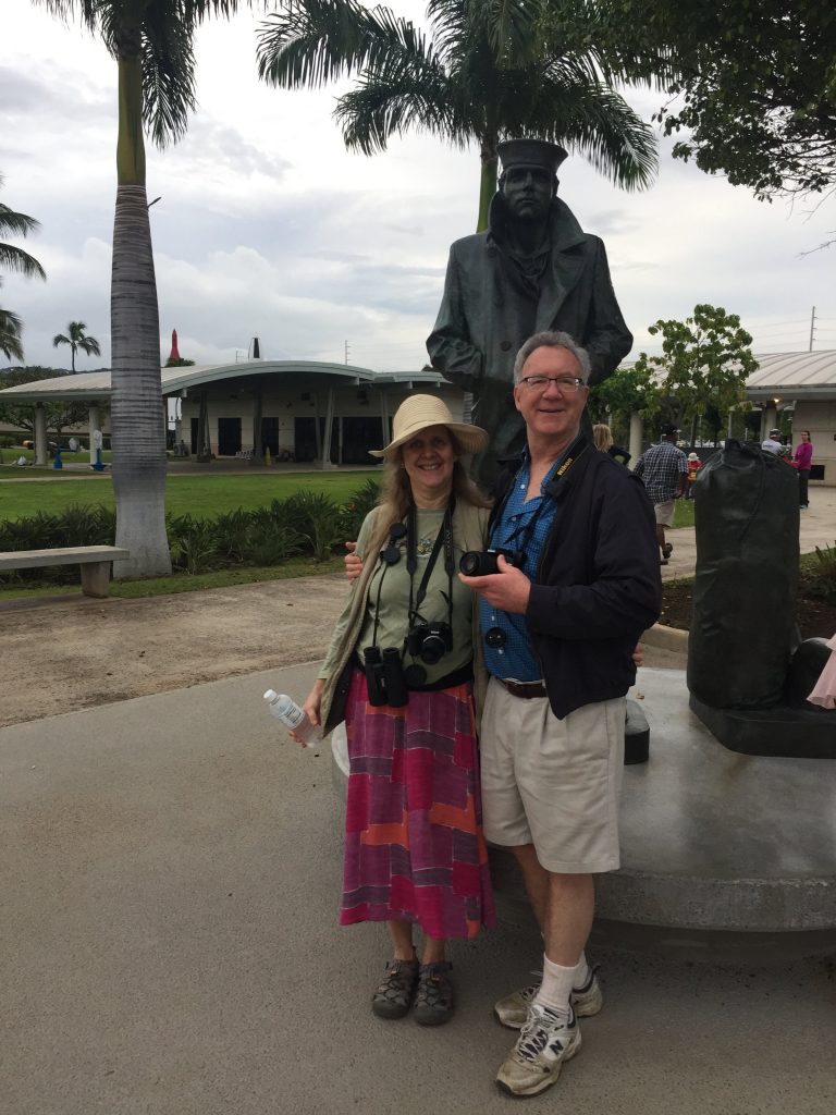 Tom and Karen visiting Pearl Harbor