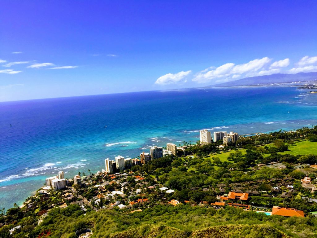 View from summit of the Diamond Head hike