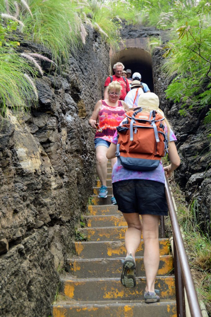 Diamond Head stairs. This hike has a lot of stairs, making it quite intense for some people, like spoonies