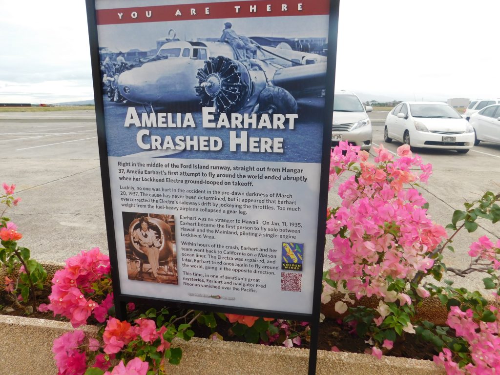 Amelia Earhart crashed here on Ford Island