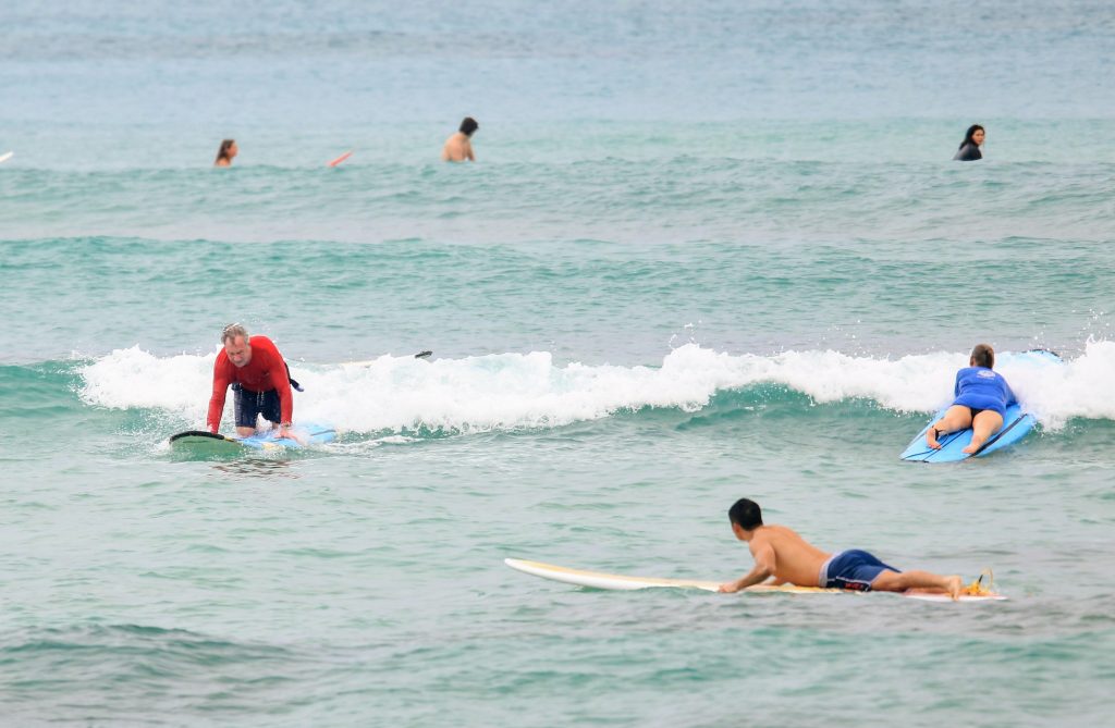 Learning to surf with MS in waikiki