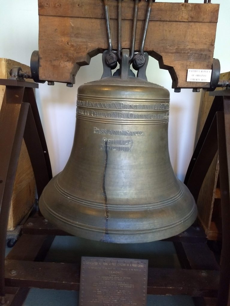 Vermont full sized Liberty Bell Replica