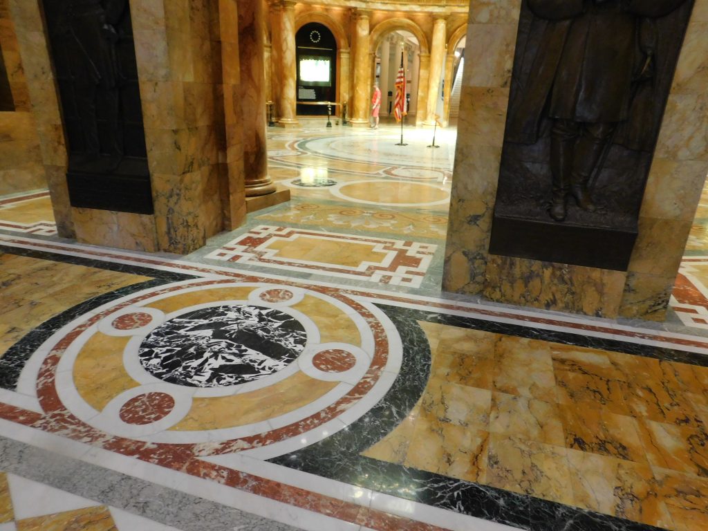 Marble from italy, marvelous mosaic flooring. 