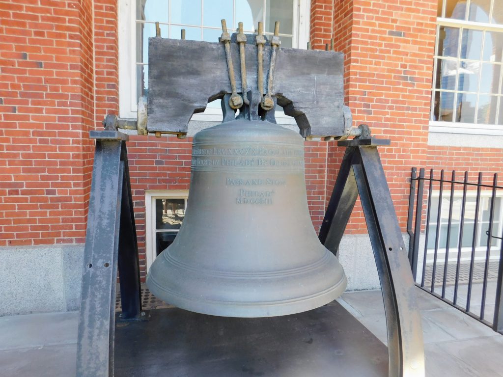 Massachusetts liberty bell replica