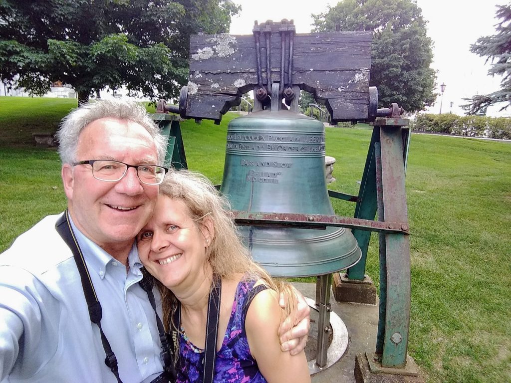 Our Carpe Diem with the liberty bell replica
