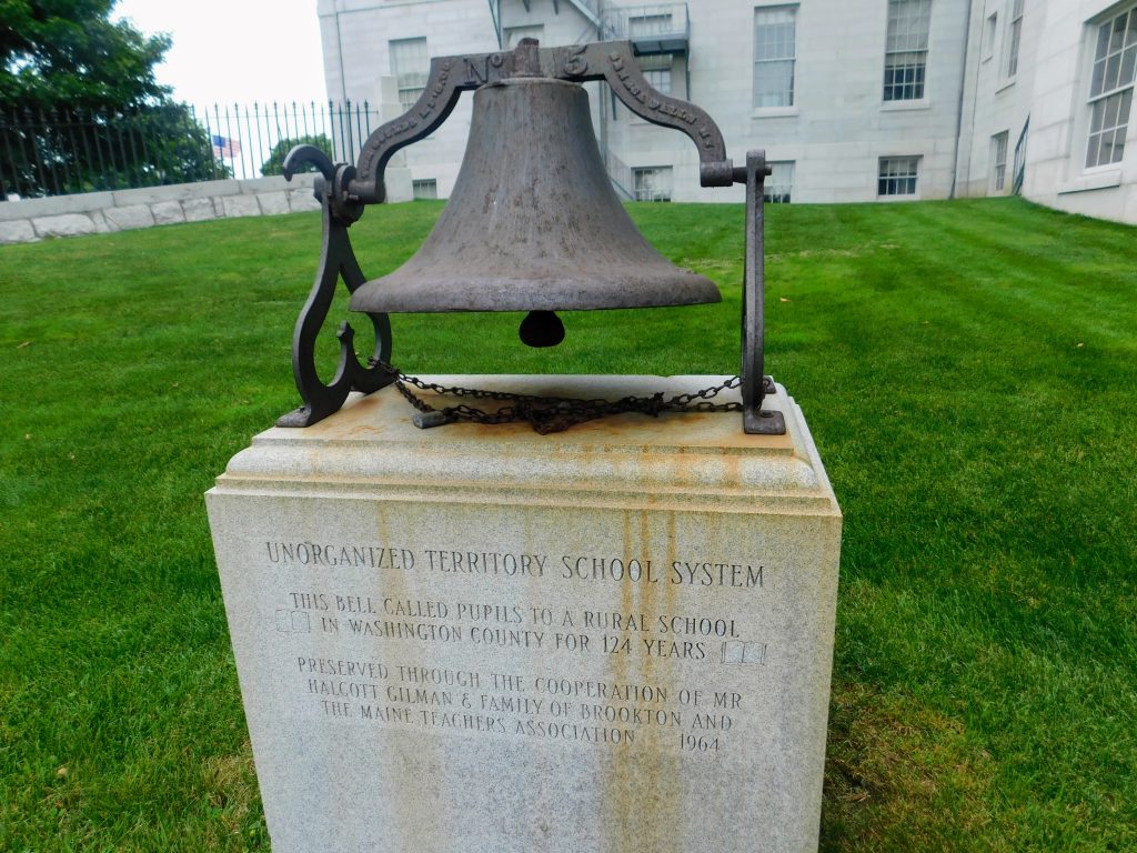 Unorganized territory school bell
The bell called pupils to a rural school in Washington County for 124 years.