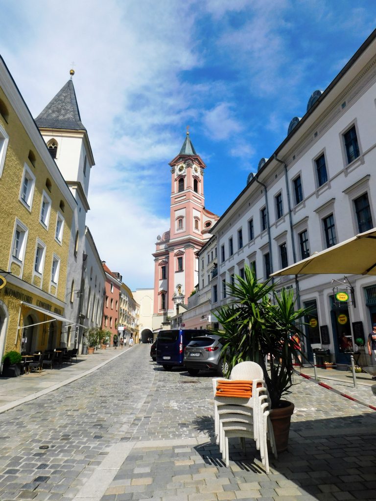 Cobble stone street in Passau