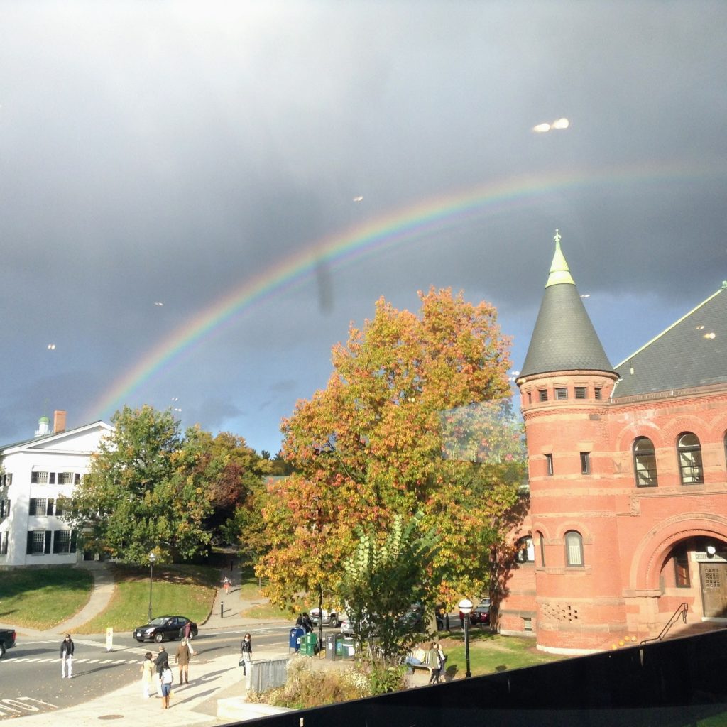 Rainbow in Hanover NH at the Hood Museum
The Upper Connecticut Valley is a great place to see fabulous fall foliage