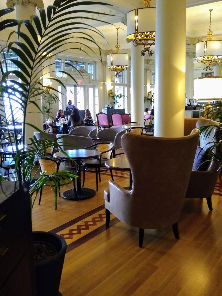 Seating area in the Fairmont Empress Hotel