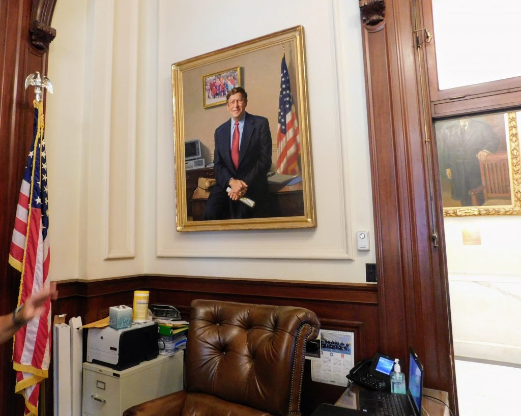 Portrait of one of NH's governors
So much art in the New Hampshire State House!