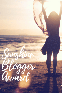 Girl on the beach, 2nd Sunshine Blogger Award