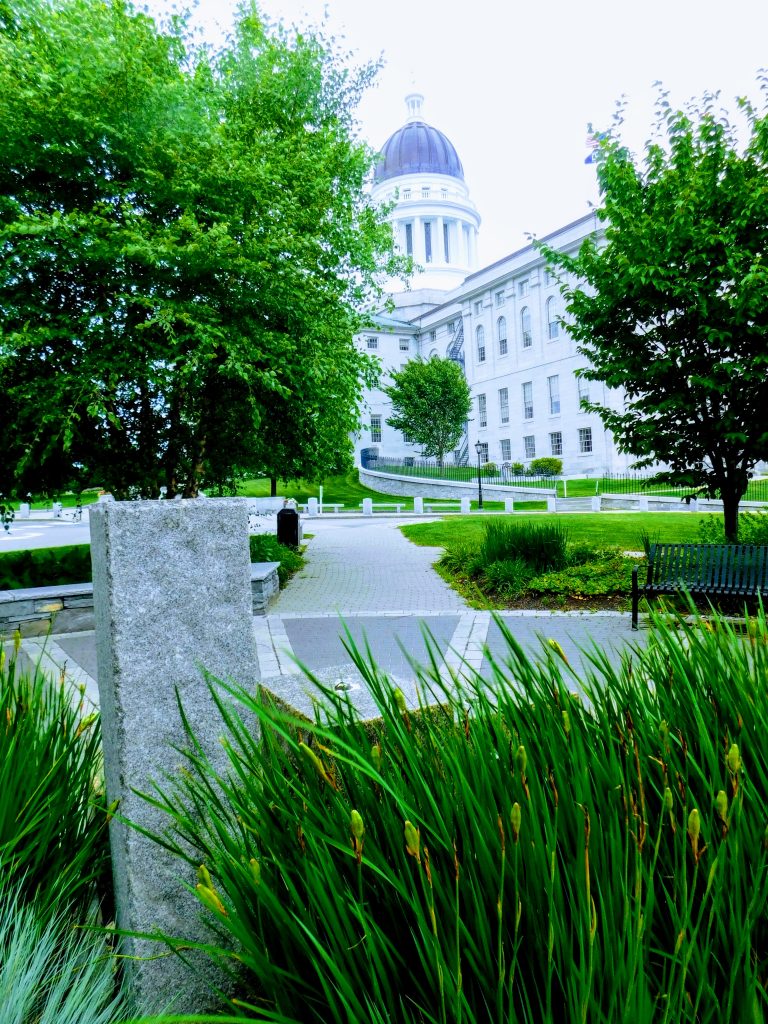 Augusta Maine State House on our quest to visit all capitols
