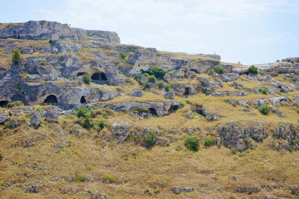 Desolate looking landscape, showing the cave dwellers' caves.