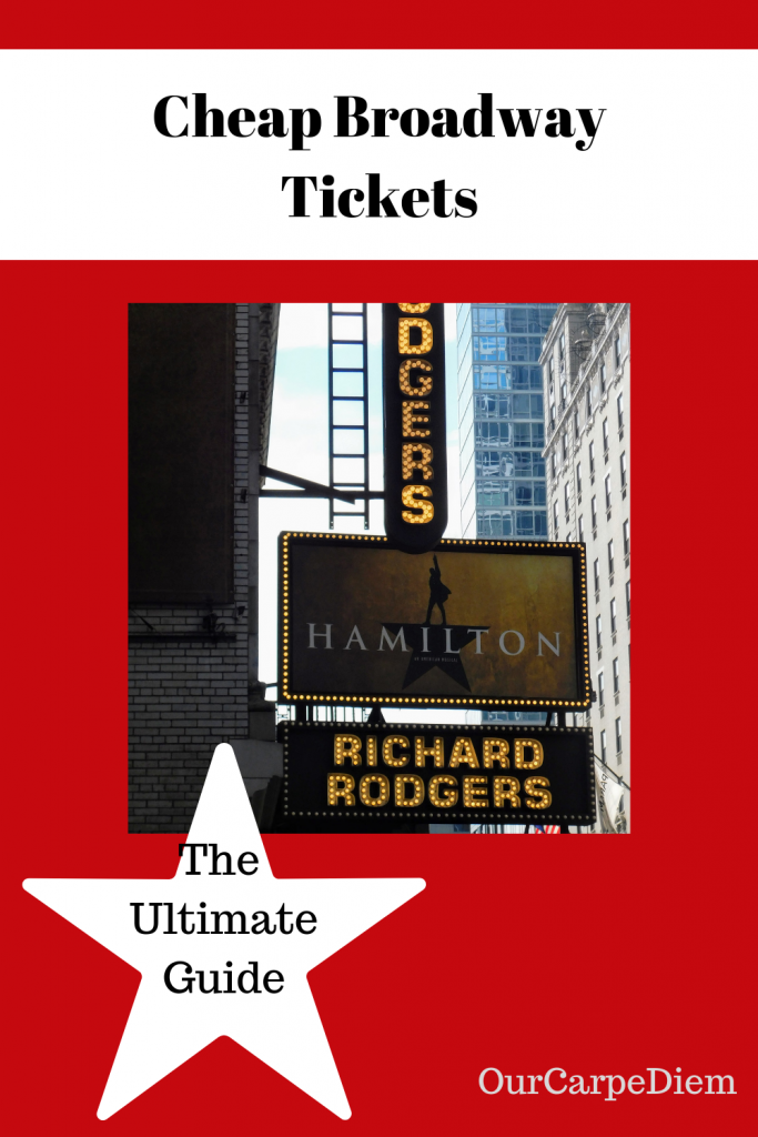 How to get Cheap Broadway Tickets
The ultimate guide to affordable Broadway tickets. Giving you 5 different ways to #savemoney on your show tickets. Explains about #TKTS #TDF and #lotteries. When you travel to New York City, you have to see a Broadway show for sure. If only you could get discounted tickets to popular shows, like Hamilton, Mean Girls, Book of Mormon, Beautiful, Waitress and more. Never pay full price again. Find out how! #NYC #OurCarpeDiem #Broadway #traveltips #NewYorkCity
