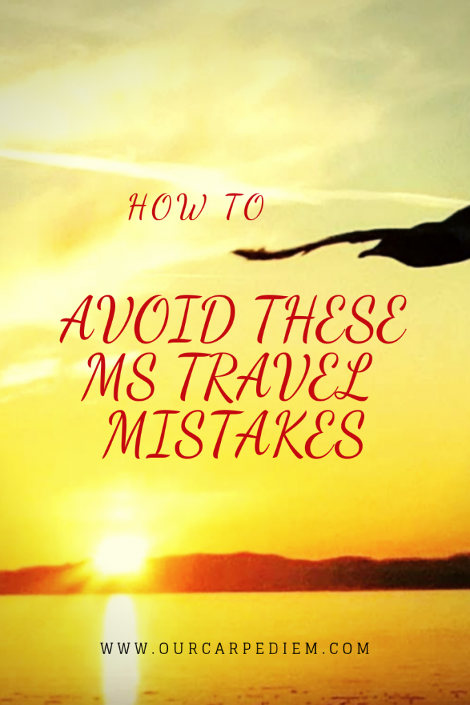 Travel With Multiple Sclerosis: Top Tips
Real life experiences with MS travel by an #MSwarrior who has been living with #MultipleSclerosis for decades. Spoonies travel. The top travel tips, mistakes to avoid and lessons learned. How to deal with #TSA. How to pack your medication. Can you still travel when you have MS?  What to do, what to avoid. What is most important? Everything you need to know about MS travel #spoonies #traveltips #OurCarpeDiem #toptips
