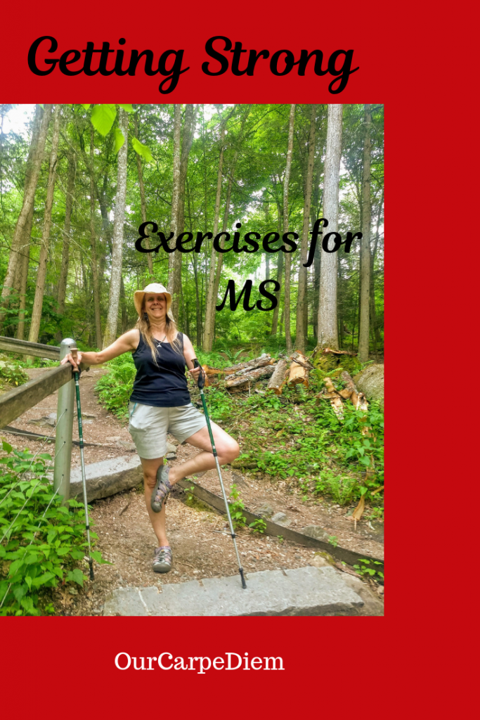 Getting Strong: Exercises for MS
Find the best exercises to do if you are living with MS or are a spoonie with another chronic illness. #multiplesclerosis should not keep you from exercising, in fact it should encourage you to exercise. Safety precautions and an overview of how to get strong, even with #MS or for other #spoonies. Swimming, walking, pilates? Join the MS challeng GYM facebook group. How to improve balance? Is yoga good for MS? #OurCarpeDiem #MSstrong #MSwarrior #LivingWithMS
