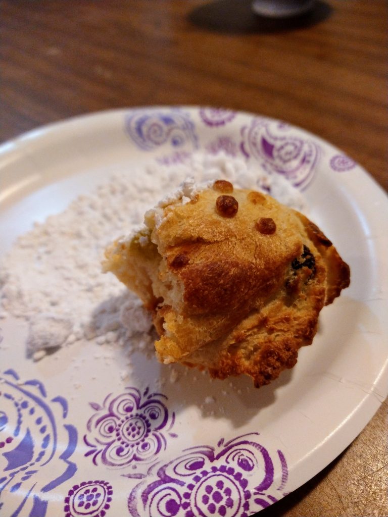 Oliebol  and powdered sugar