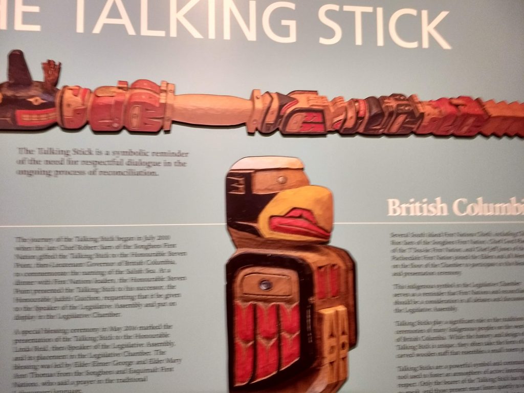 The Talking Stick, in the British Columbia Parliament Building