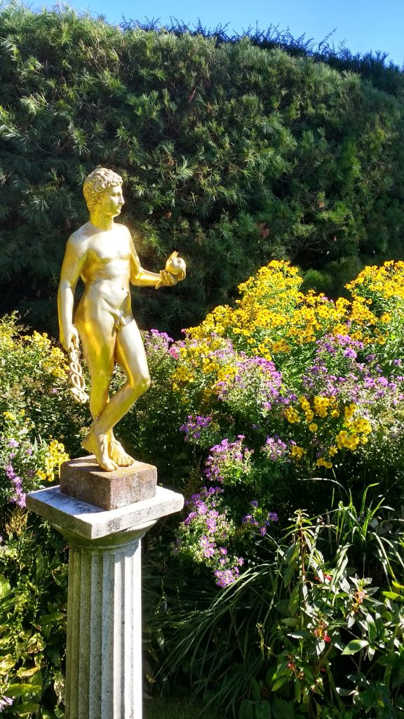 Bronze statue in the Saint Gaudens National Park in New Hampshire. 