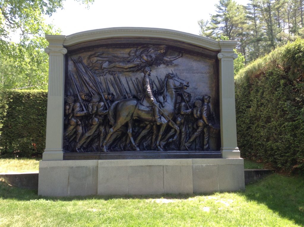 Military display at the Saint-Gaudens National Park in Cornish, NH