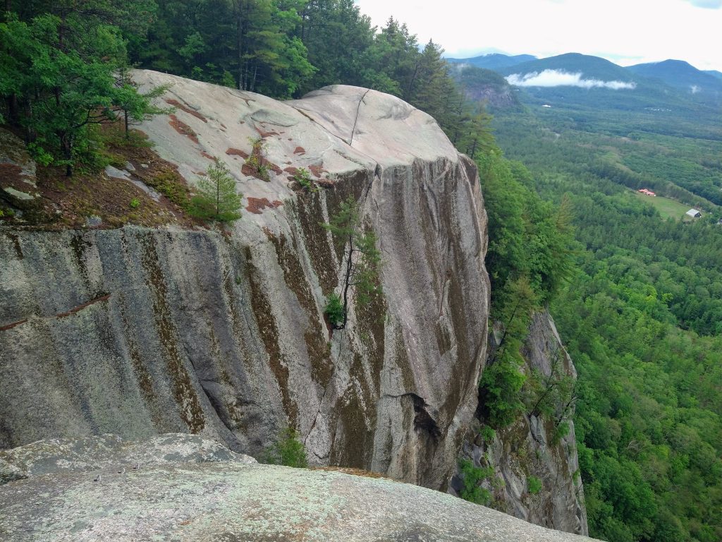 View from a high rock in the White Mountain National Forest in NH