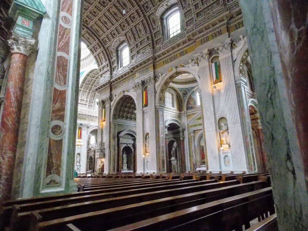 Interior of the copy of St Peter's in Oudenbosch, The Netherlands