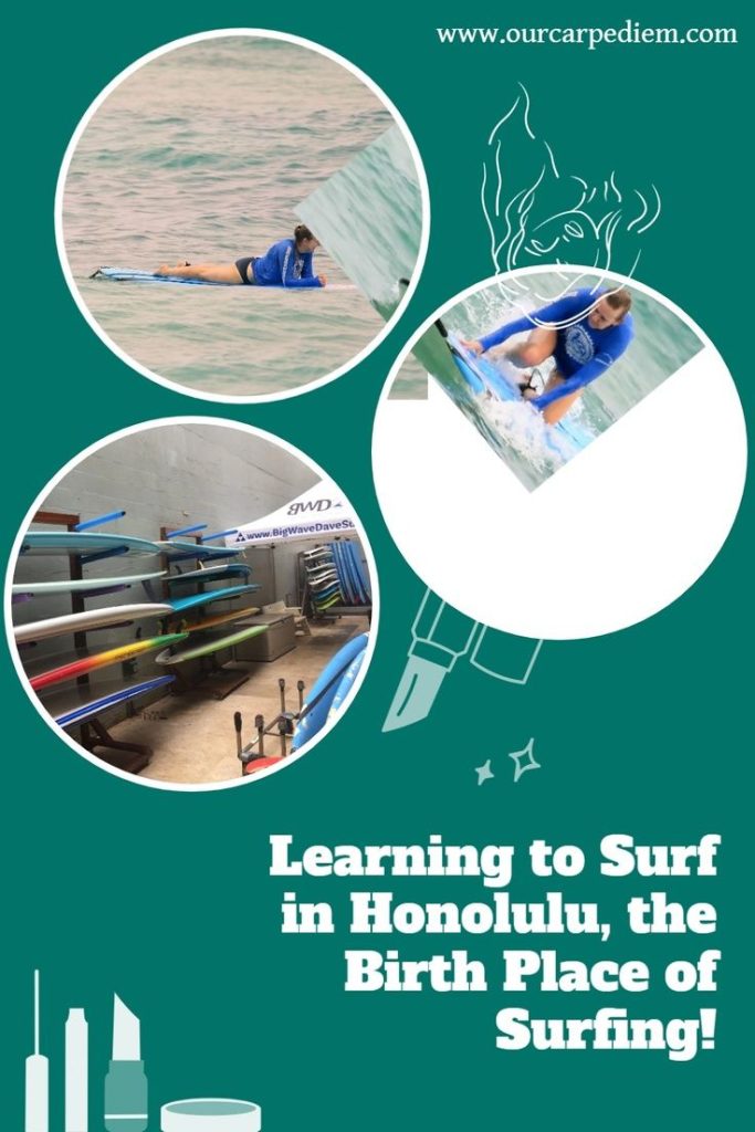 Surfing with MS: Don’t Be Afraid of a Challenge
Can you still surf after you get diagnosed with multiple sclerosis (MS)? An MS warrior shares her story of learning to surf in Waikiki, Oahu Hawaii with Dave’s Big Wave Surf Co. Even if you aren’t a spoonie, find out what to expect during your first surfing lesson. #TravelTips #Honolulu #MSstrong #OurCarpeDiem #MSwarrior
