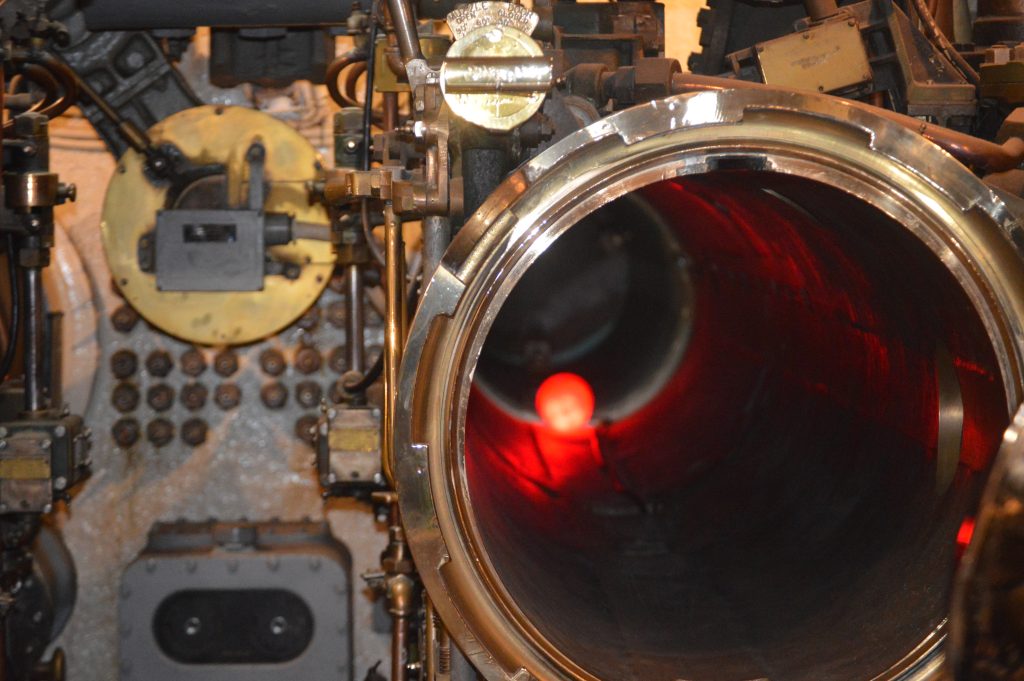 Interior details of the USS Missouri in Pearl Harbor