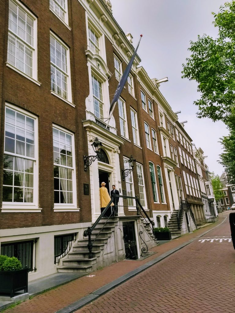 Front steps of Waldorf Astoria Amsterdam