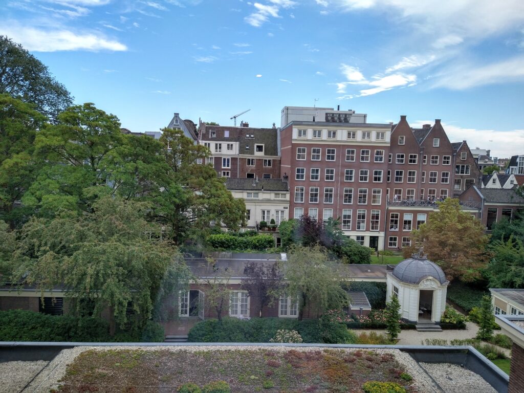 View from our room at the Waldorf Astoria Amsterdam
