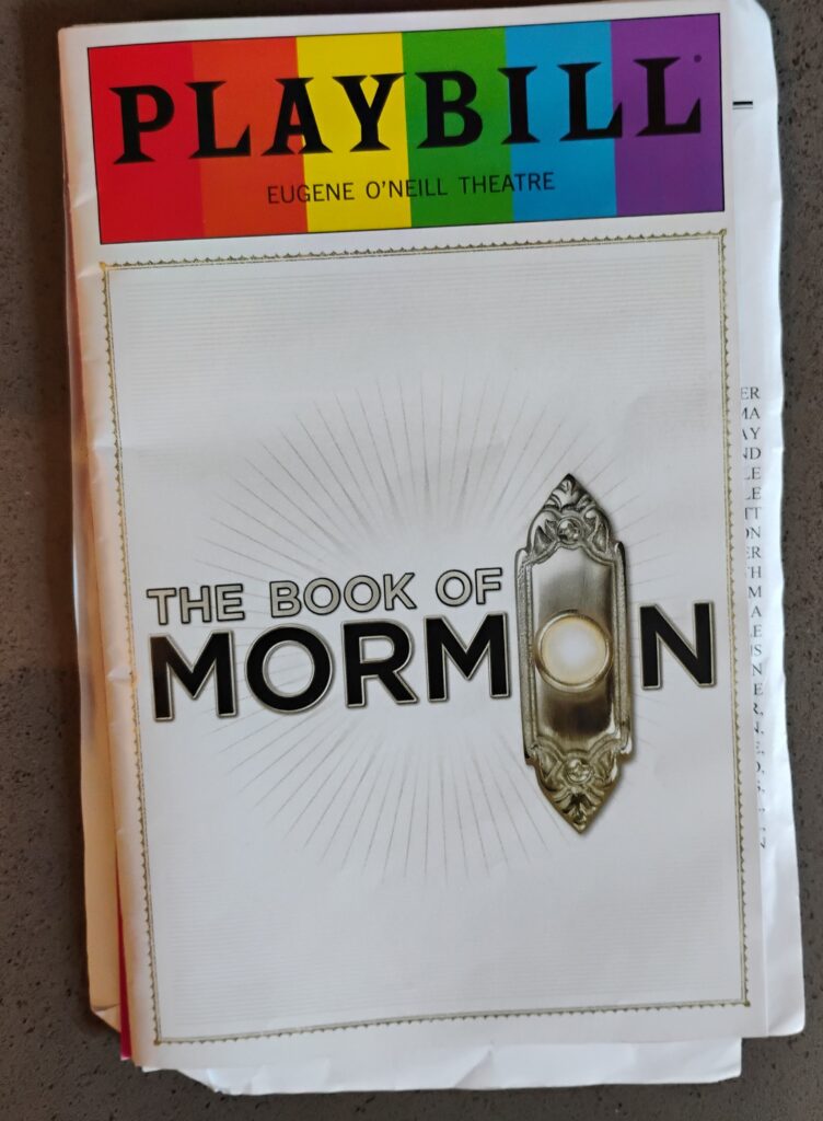 Book of Mormon Pride Month Playbill